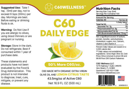 C60 EVOO Lemon Flavor - Image 3